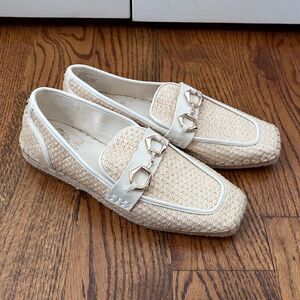 Vince Camuto Marynis Natural Woven Loafers Size 9 New without Box